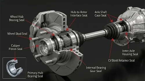 Wheel Hub & Axle Sealing